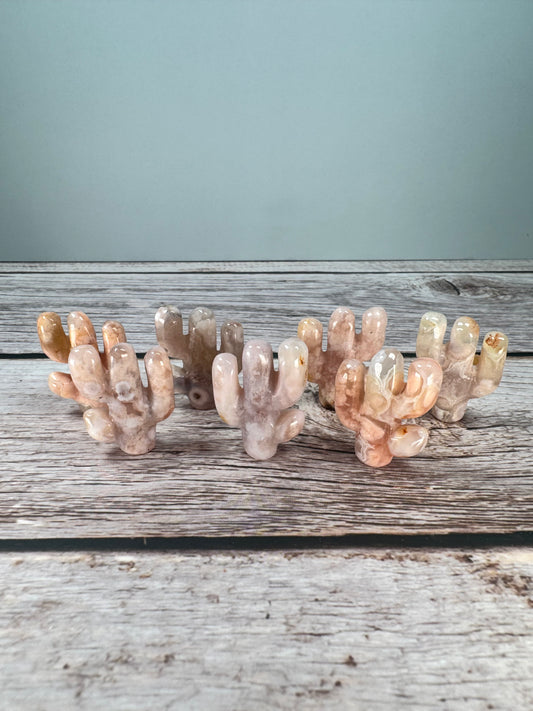 Flower Agate Carving – 100003