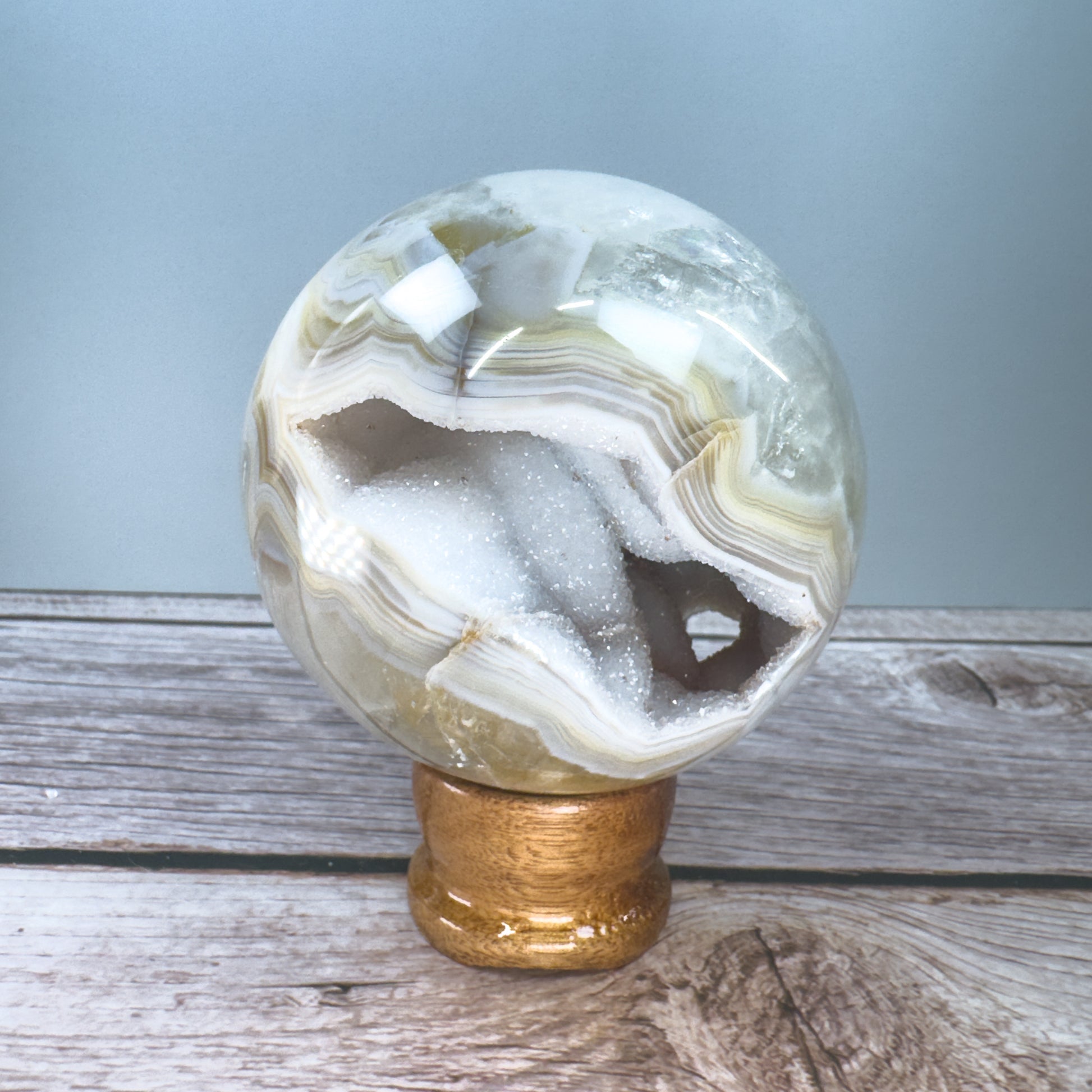 Druzy Agate Sphere – 800052