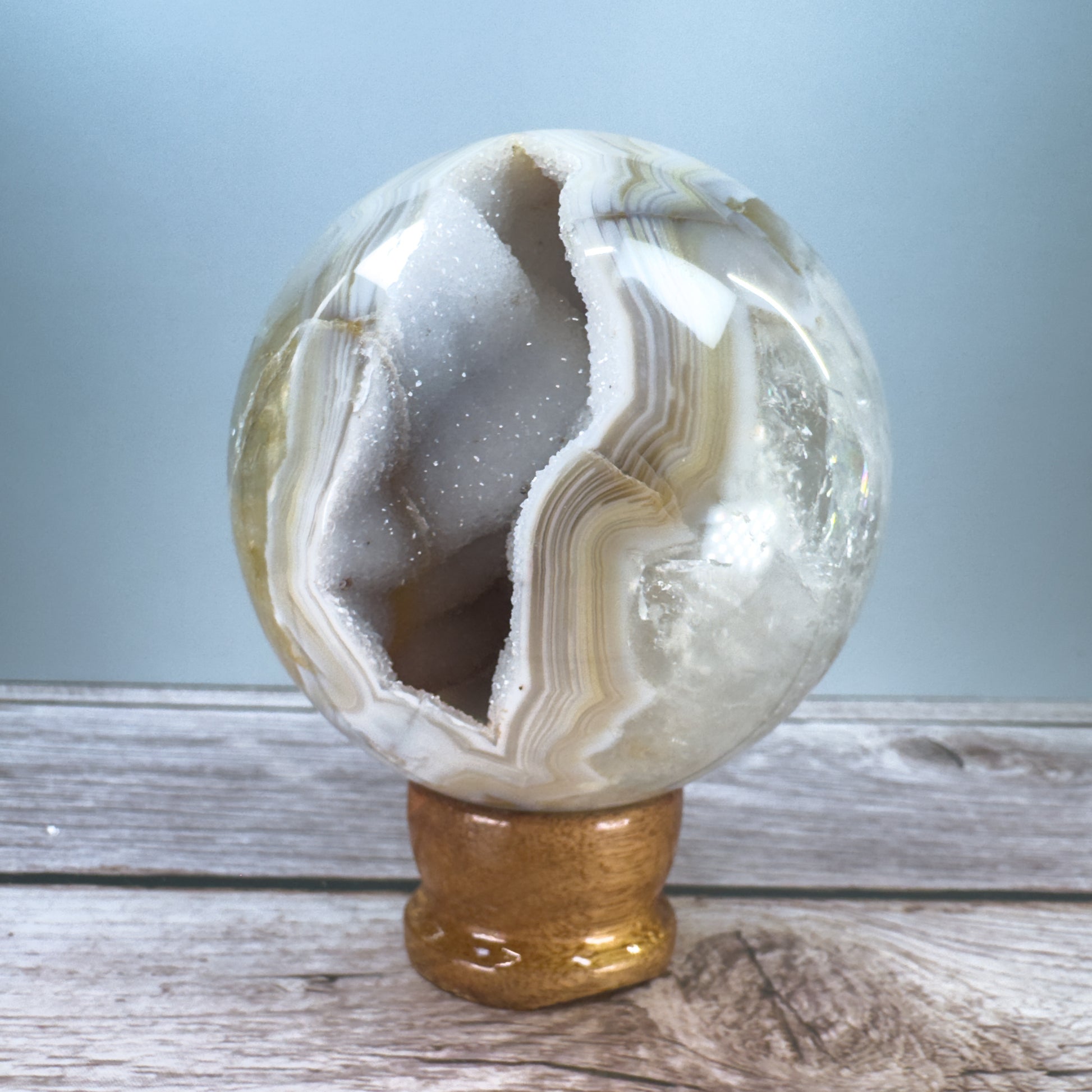 Druzy Agate Sphere – 800052 (2)