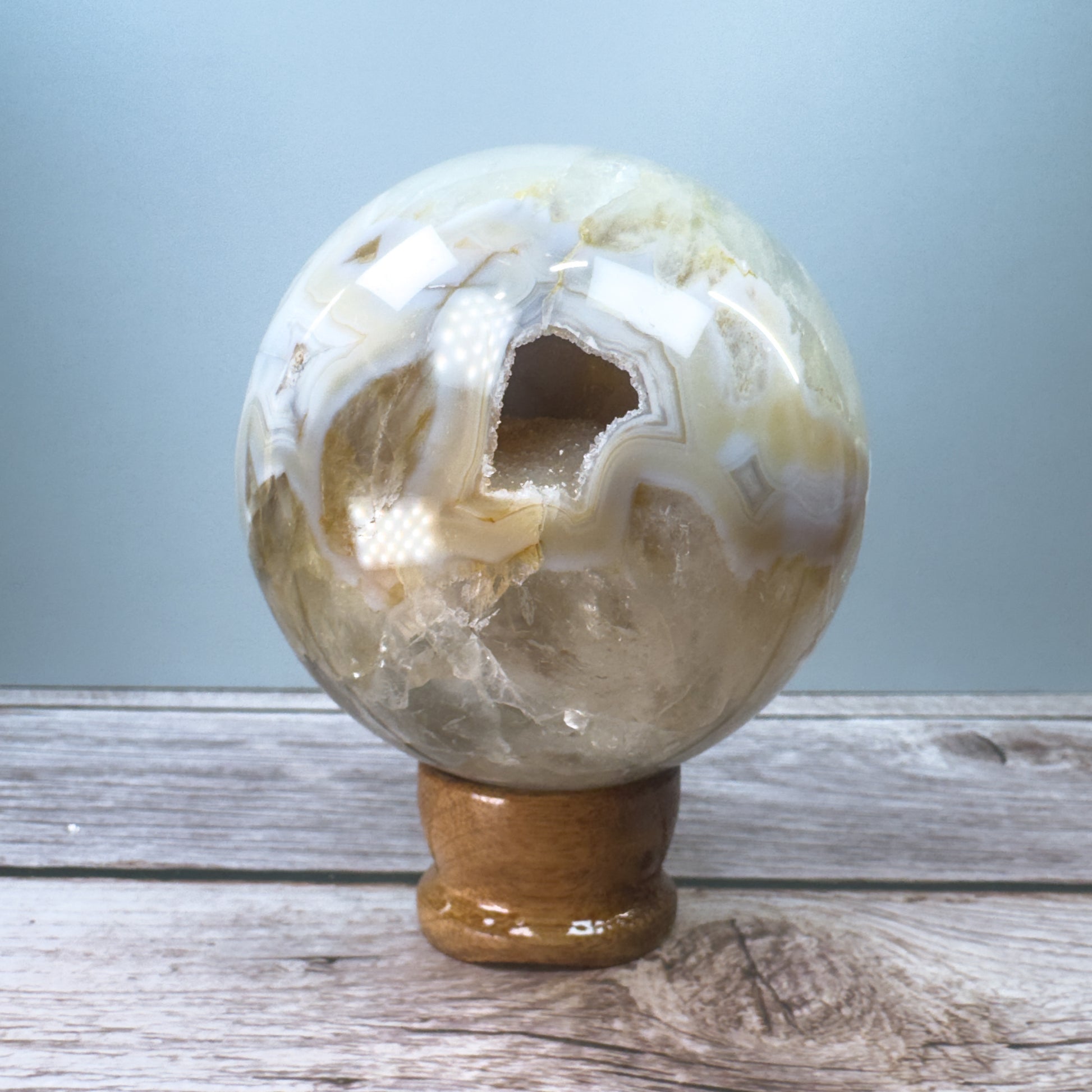 Druzy Agate Sphere – 800052 (3)