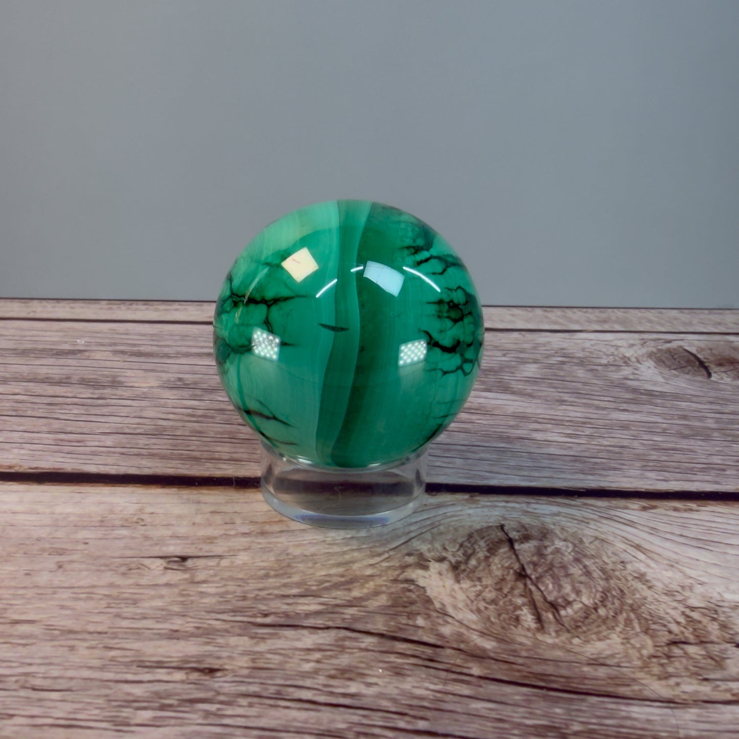 Malachite Sphere – 100032 (2)