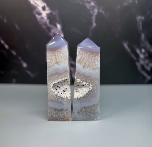 Druzy Agate Tower – 100101