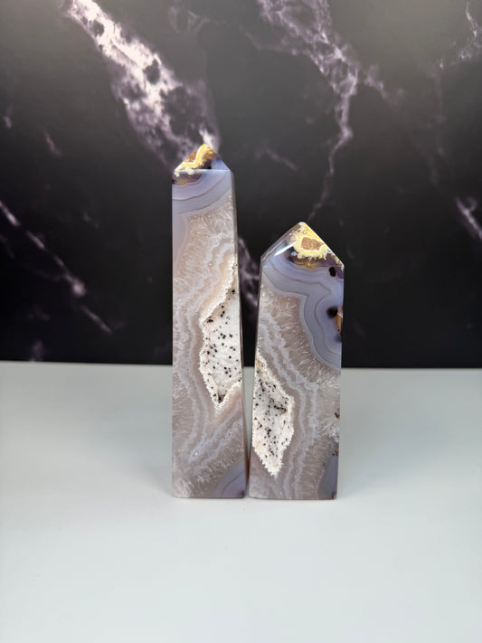 Druzy Agate Tower – 100104