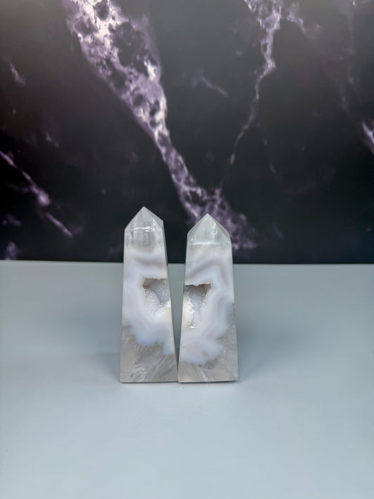 Druzy Agate Tower – 100105