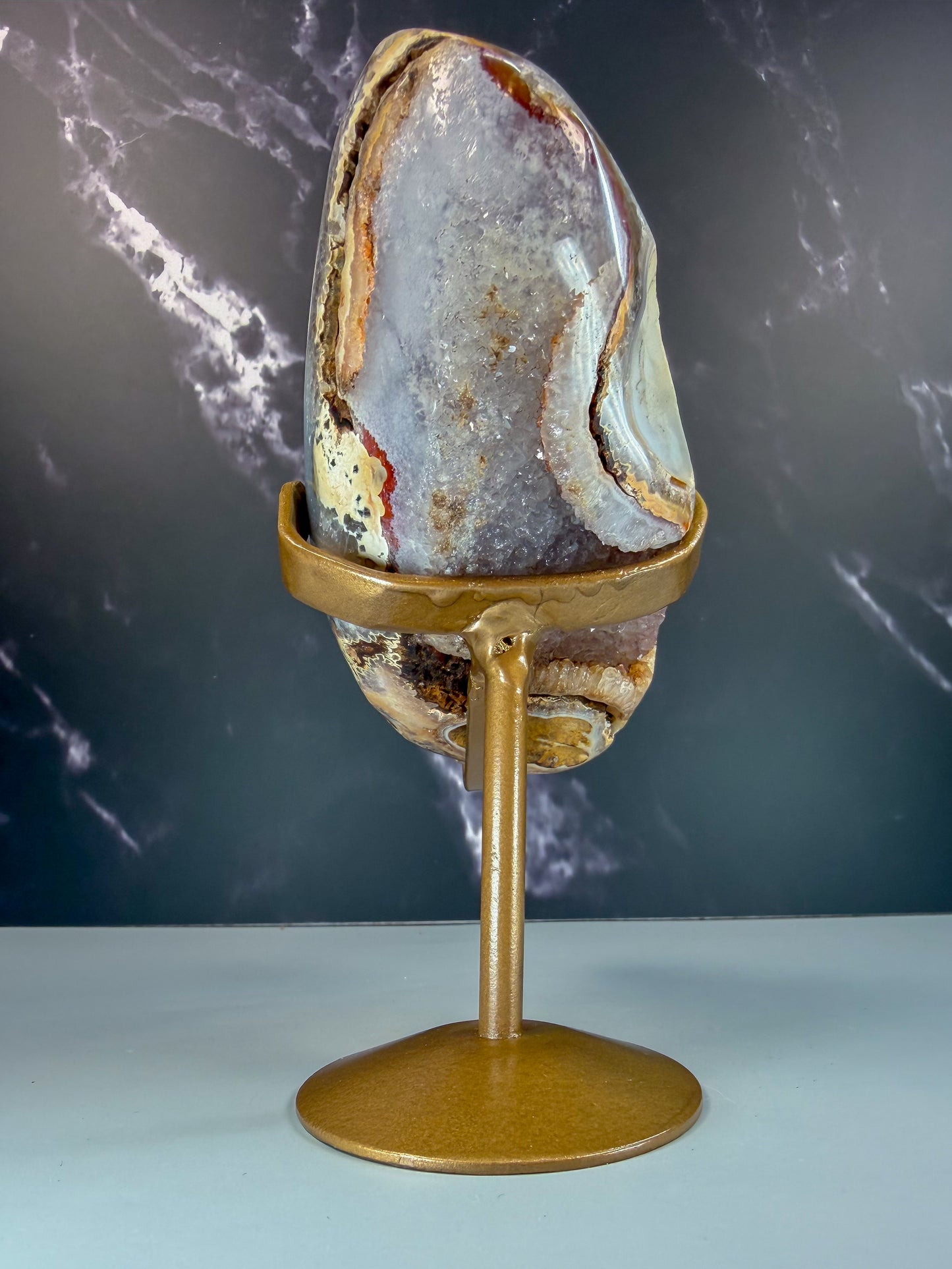 Druzy Agate On Stand – 100115 (3)