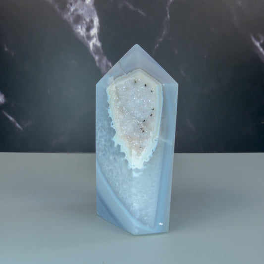 Druzy Agate Tower – 100119