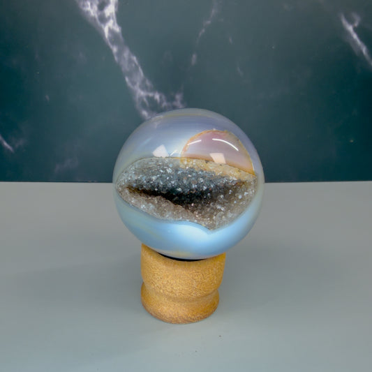Druzy Agate Sphere – 100128