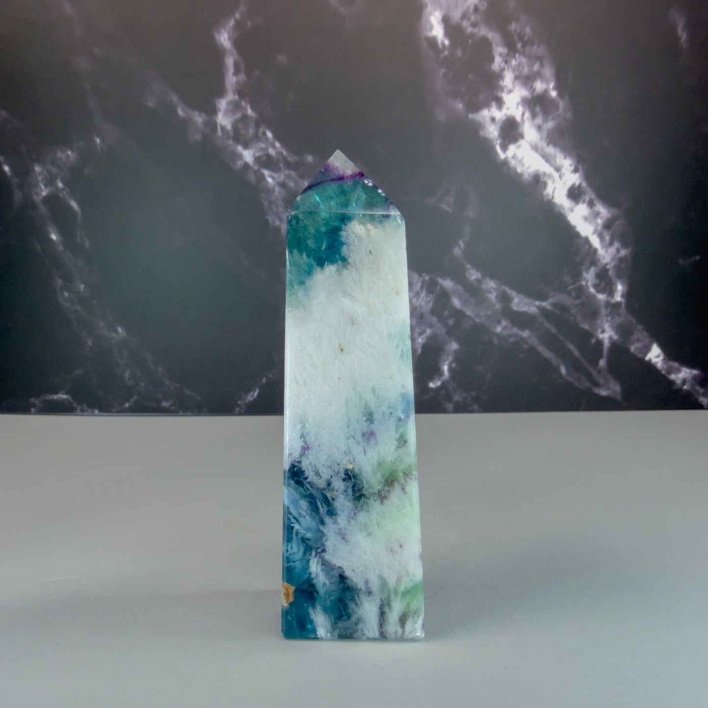 Rainbow Fluorite Tower – 100309 (3)