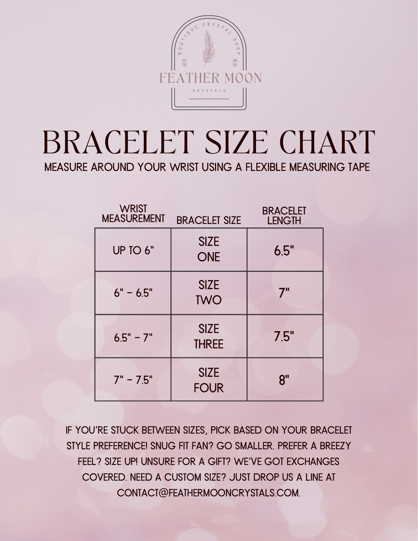 Custom Intention Bracelet