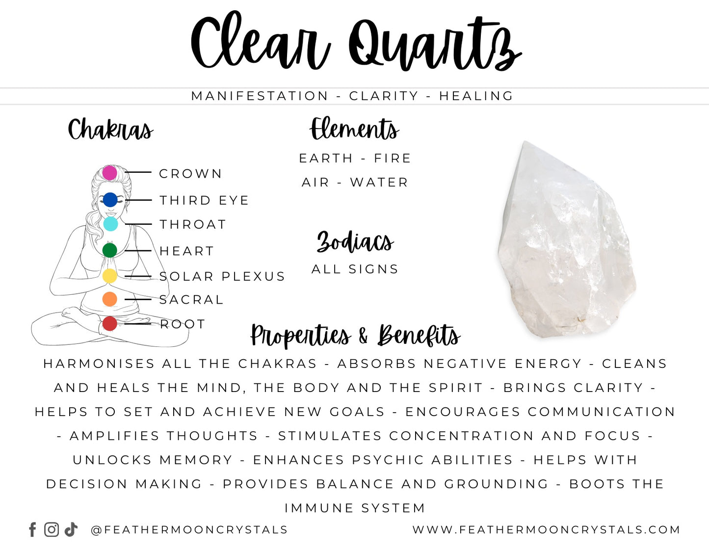 Clear Quartz Tumbles