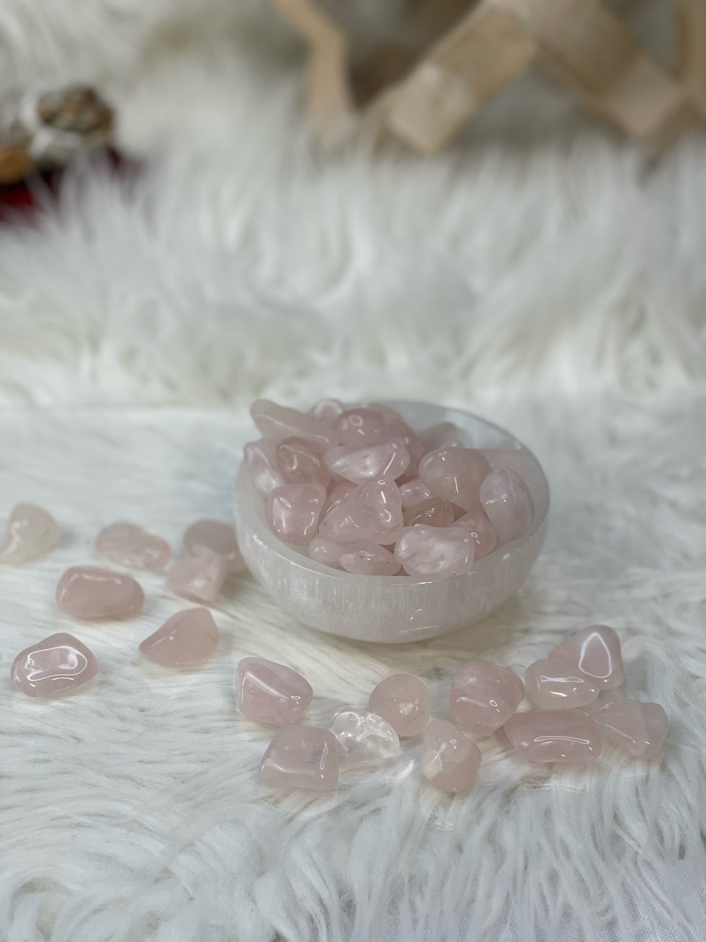 Rose Quartz AA+ Tumbles