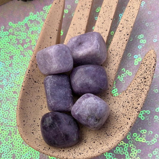 Lepidolite Tumbles