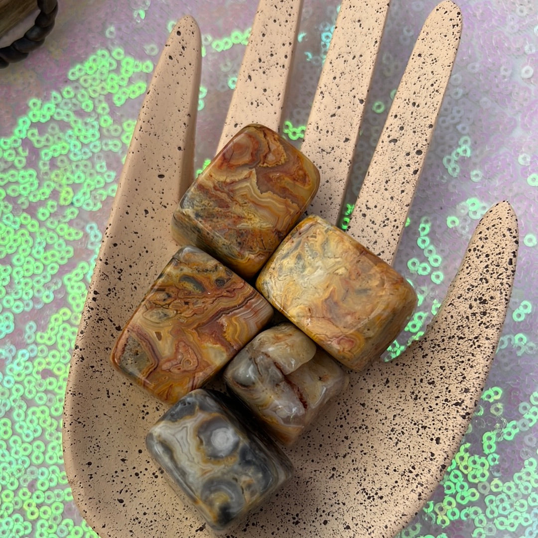 Crazy Lace Agate Tumbles