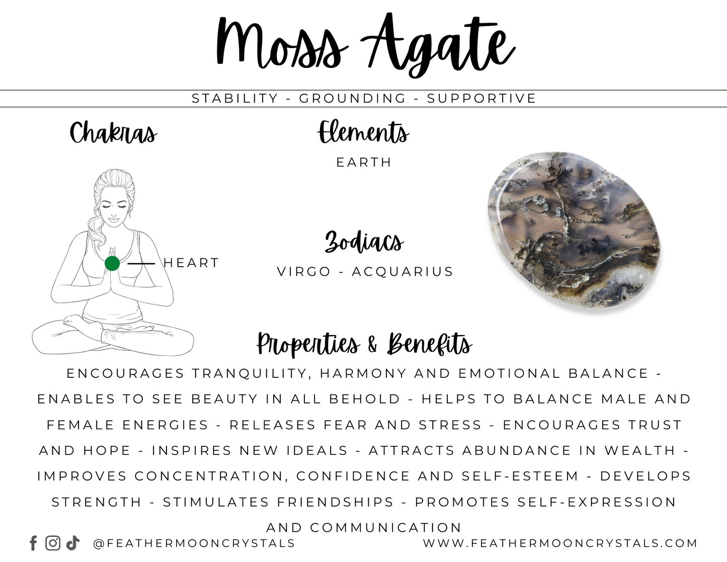 Moss Agate Tumbles