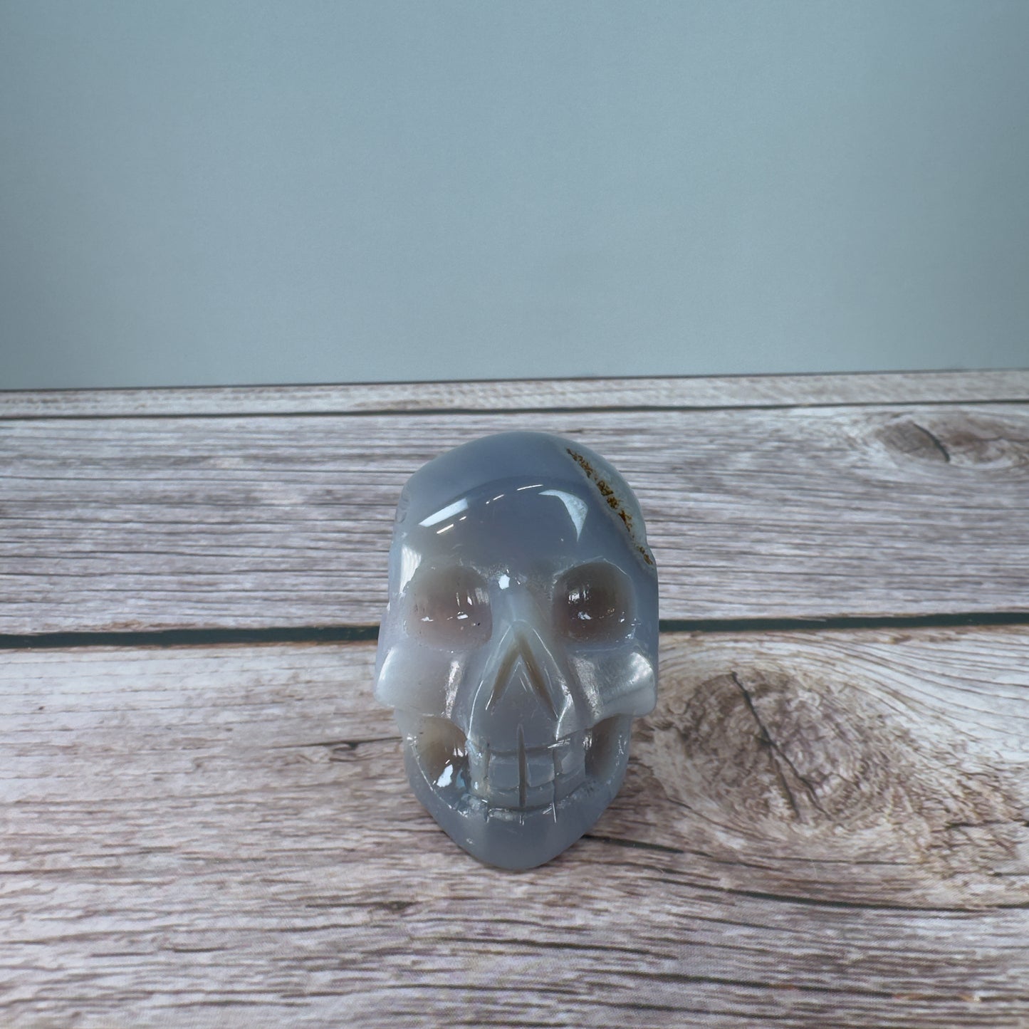 Druzy Agate Skull