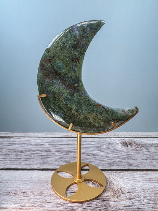 Agate (Moss) On Stand – 100002