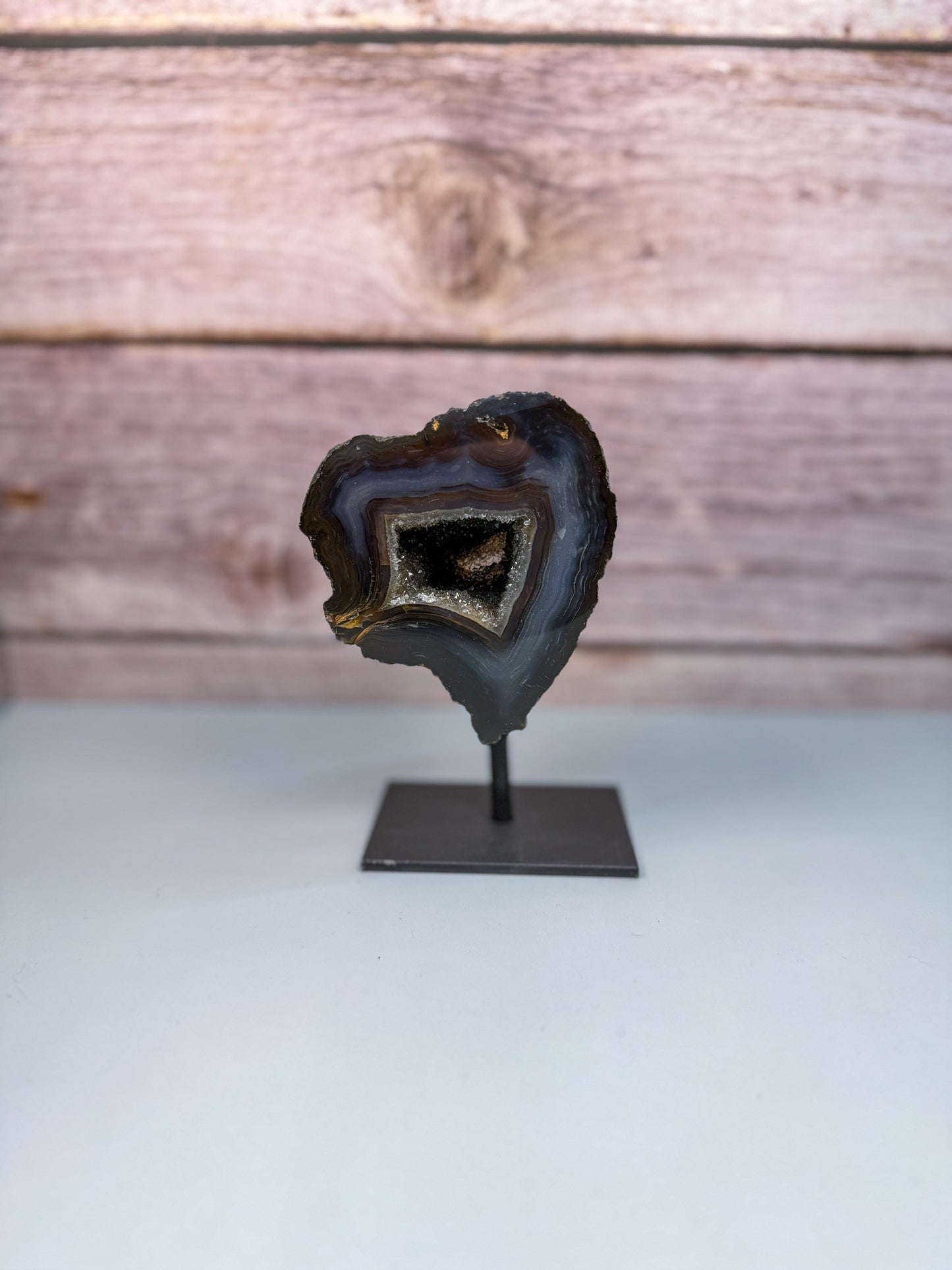 Druzy Agate On Stand – 500016 (2)
