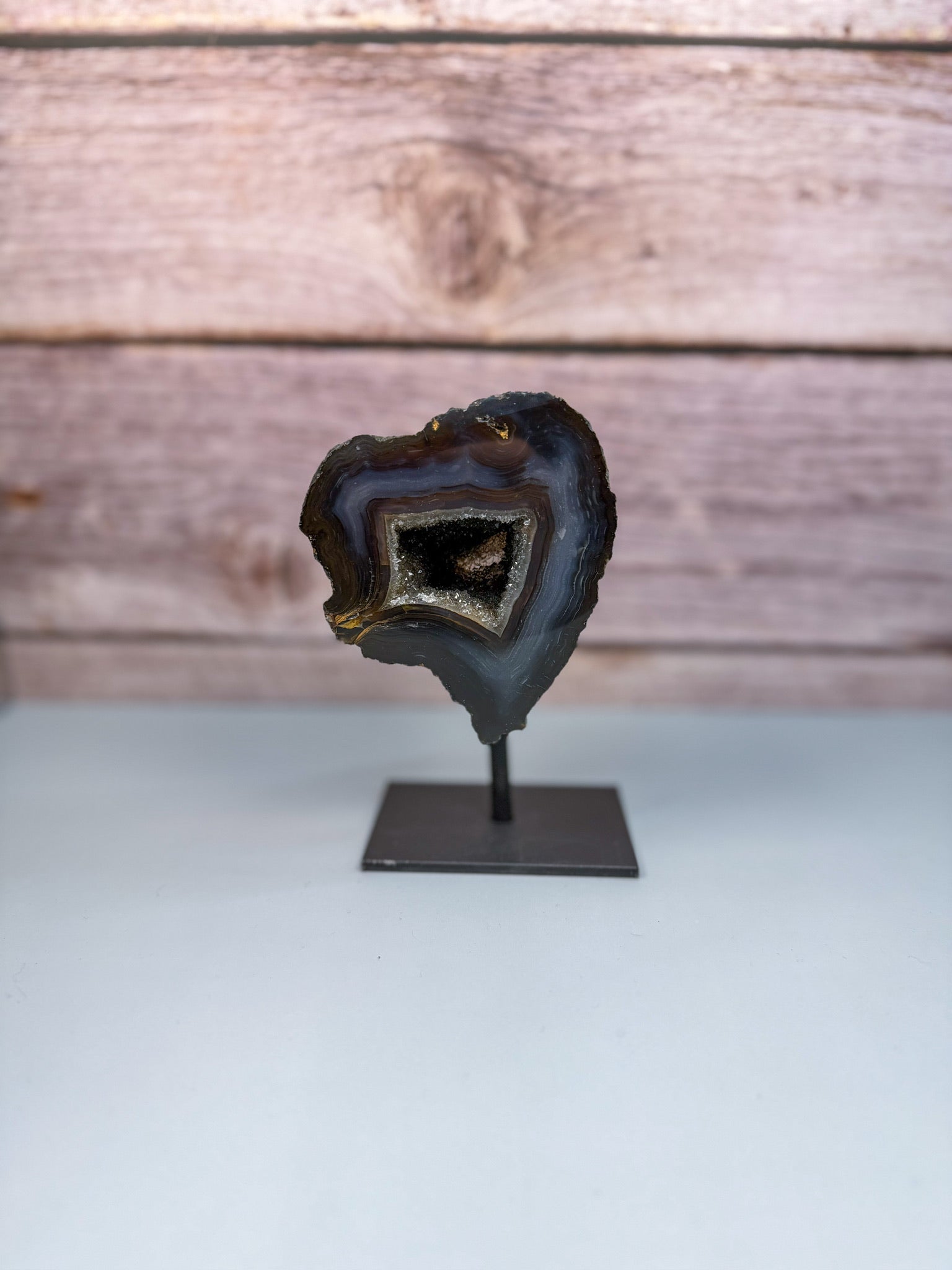 Druzy Agate On Stand – 500016 (2)