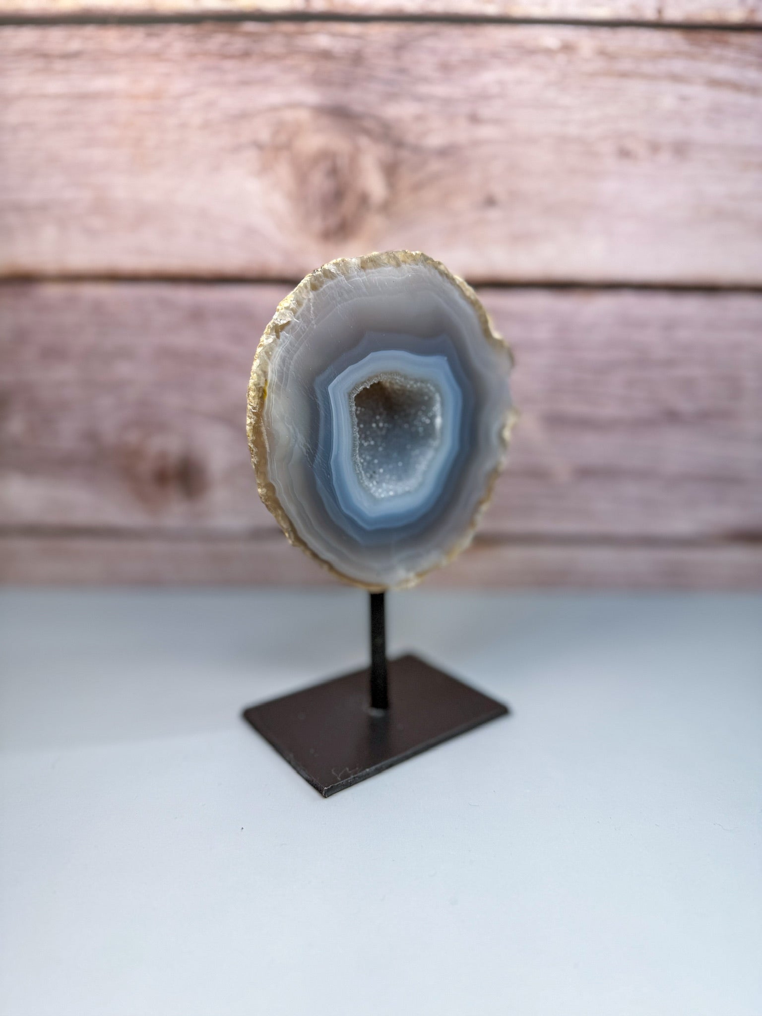 Druzy Agate On Stand – 500017 (2)