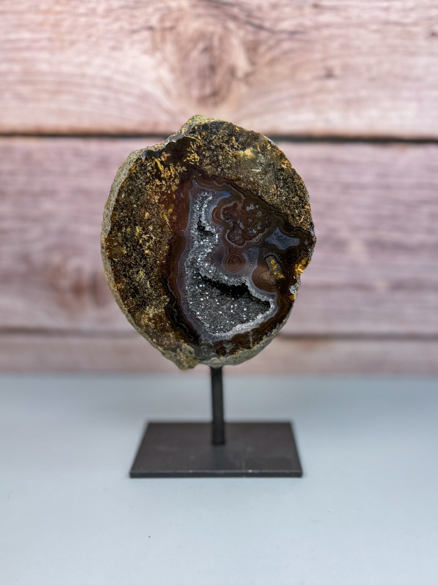 Druzy Agate On Stand – 500018
