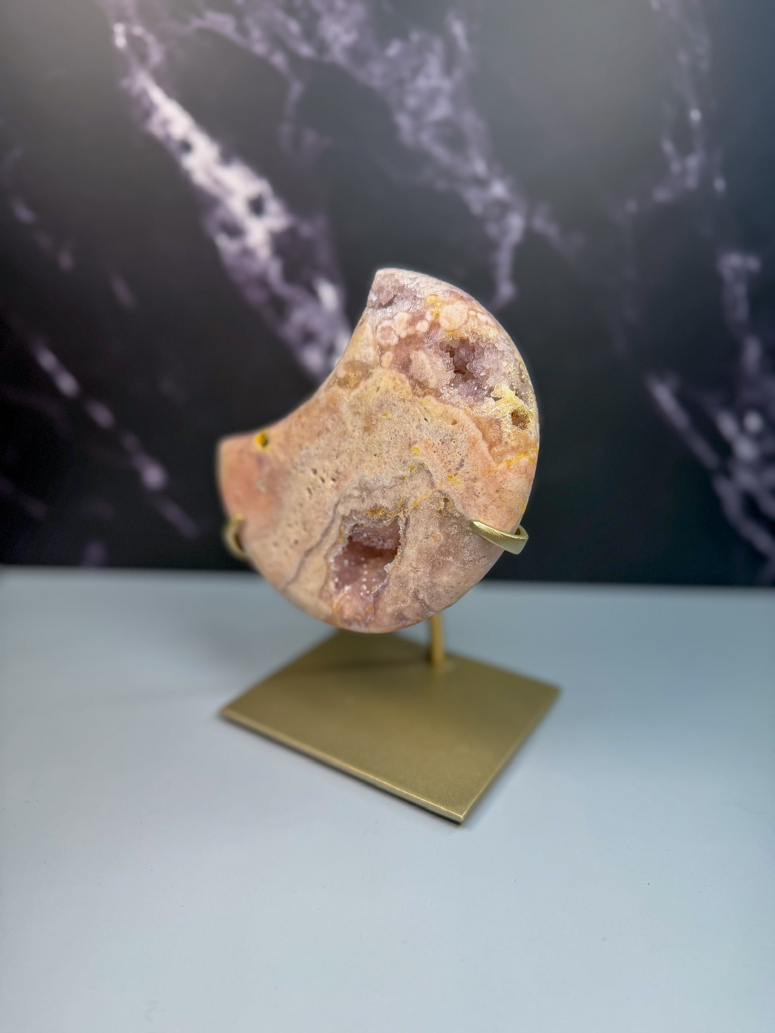 Pink Amethyst On Stand – 500020 (2)