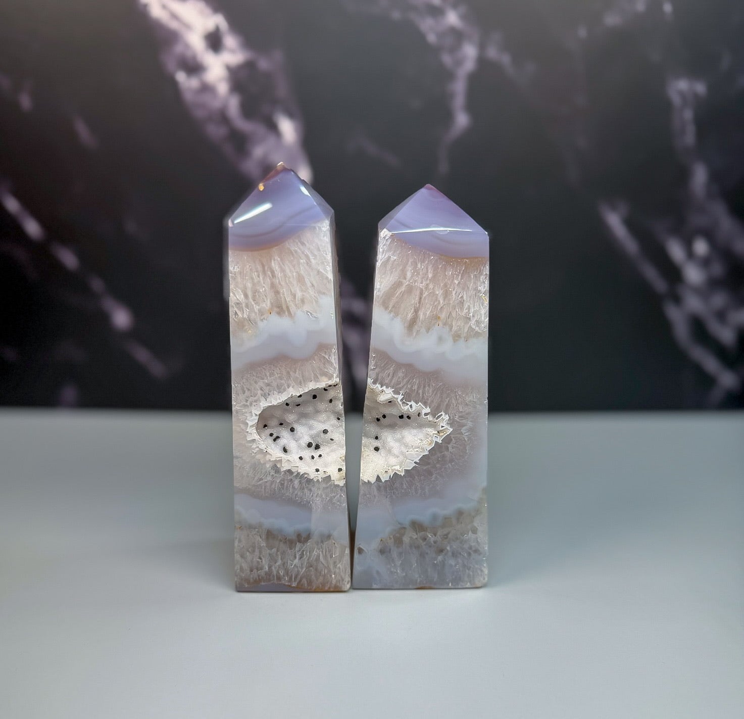 Druzy Agate Tower – 100101