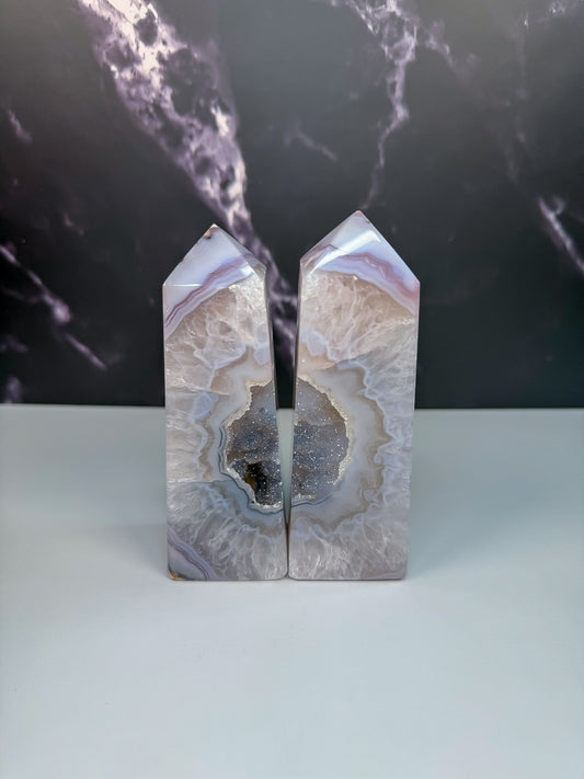 Druzy Agate Tower – 100102