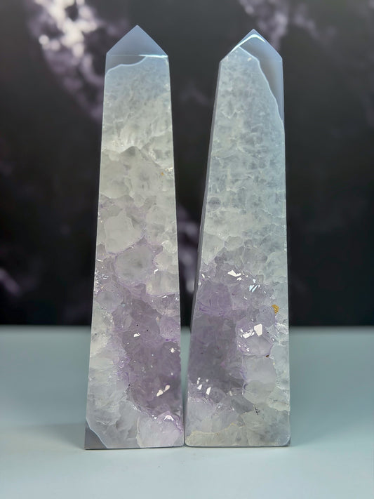 Druzy Agate Tower – 100107