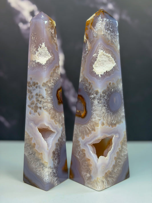Druzy Agate Tower – 100108