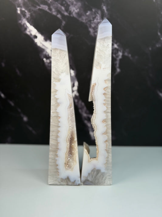 Druzy Agate Tower – 100110