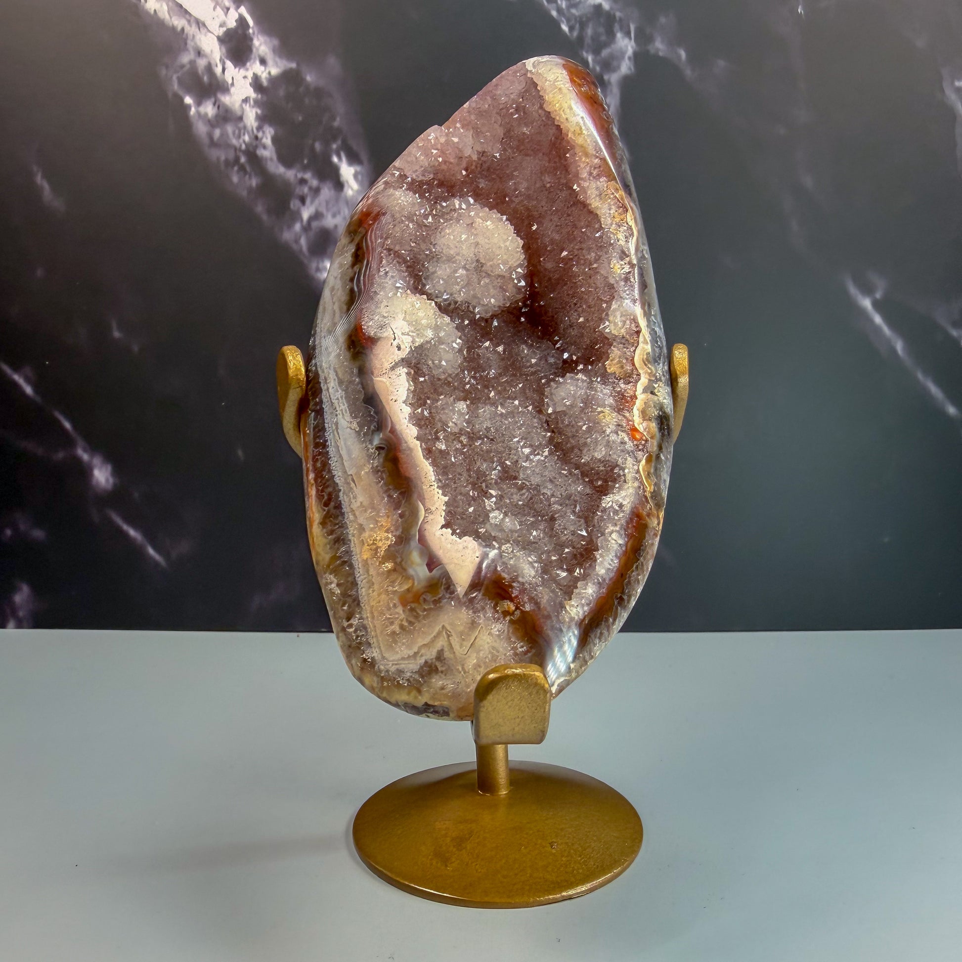 Druzy Agate On Stand – 100115