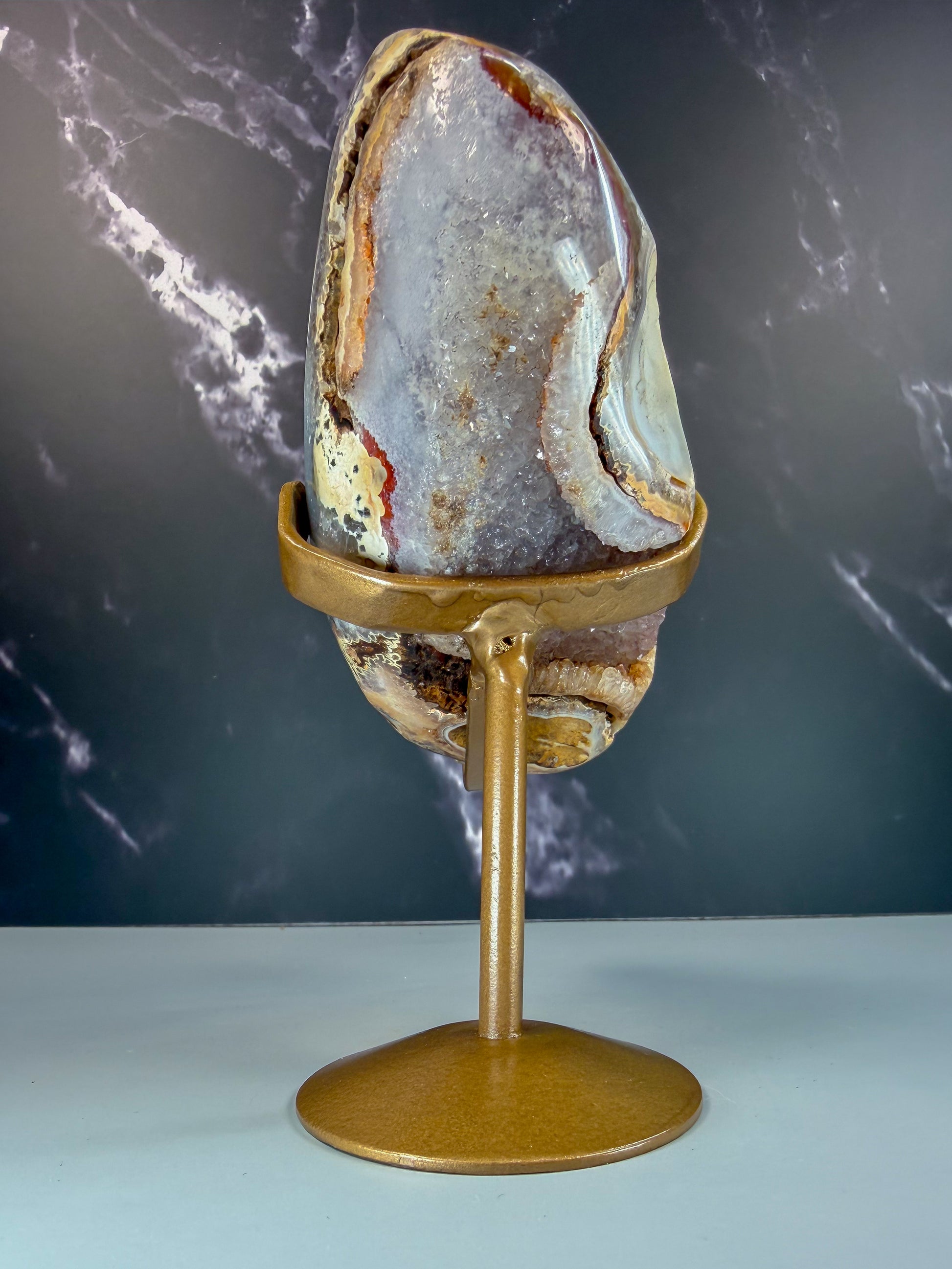 Druzy Agate On Stand – 100115 (3)
