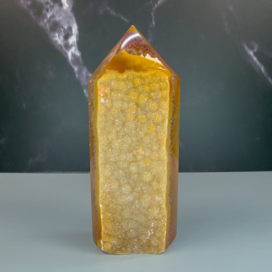 Druzy Agate Tower – 100118