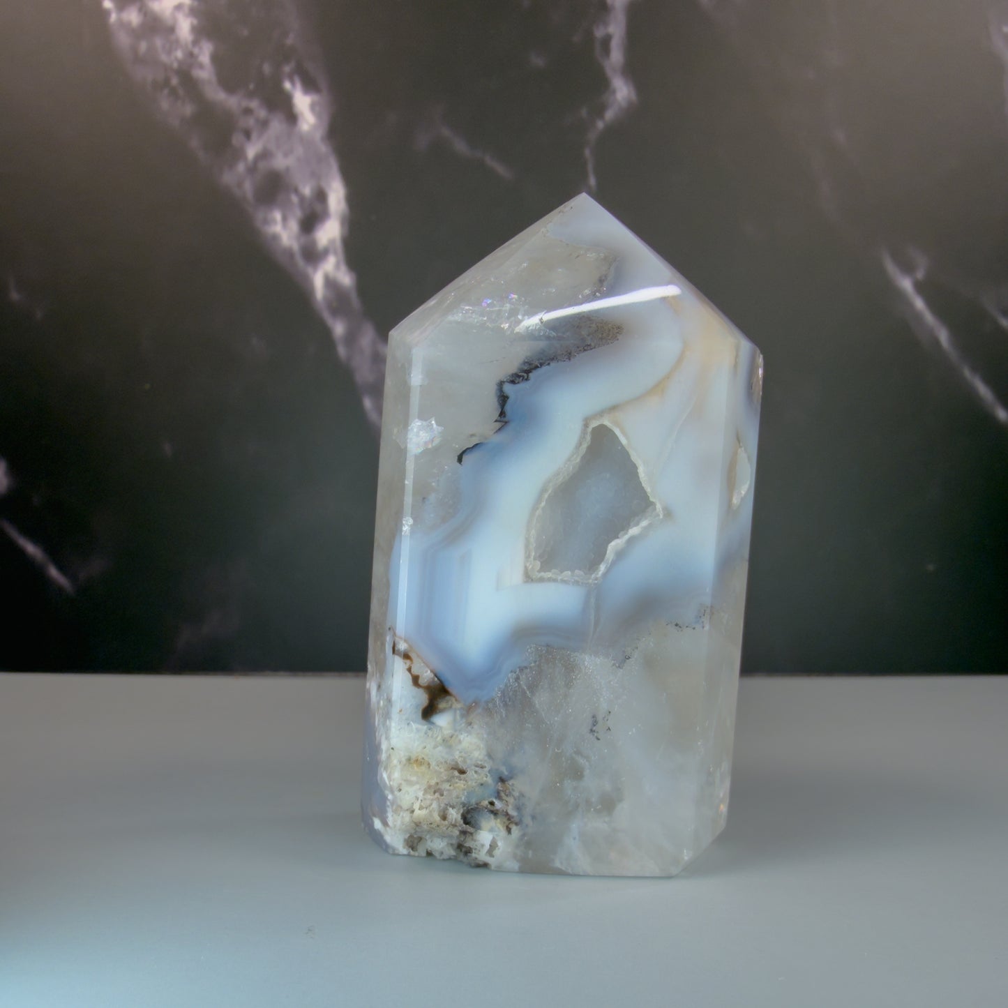 Druzy Agate Tower – 100120