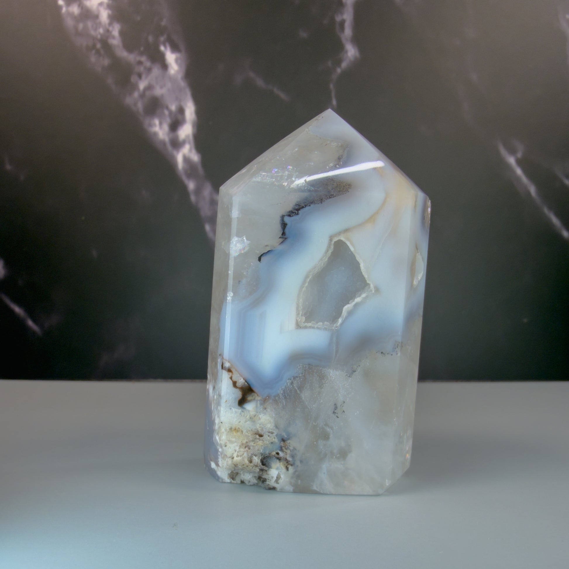 Druzy Agate Tower – 100120