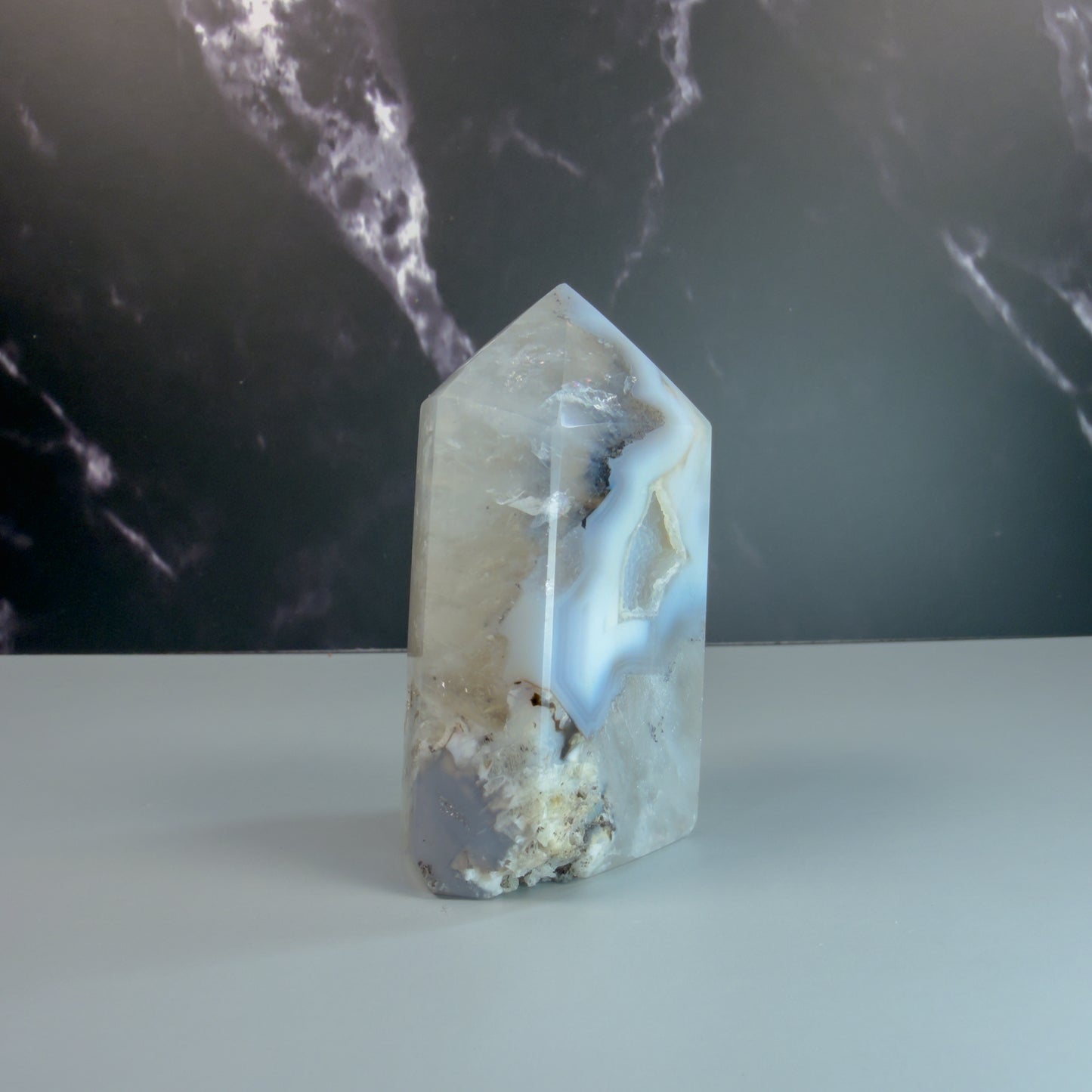 Druzy Agate Tower – 100120 (2)