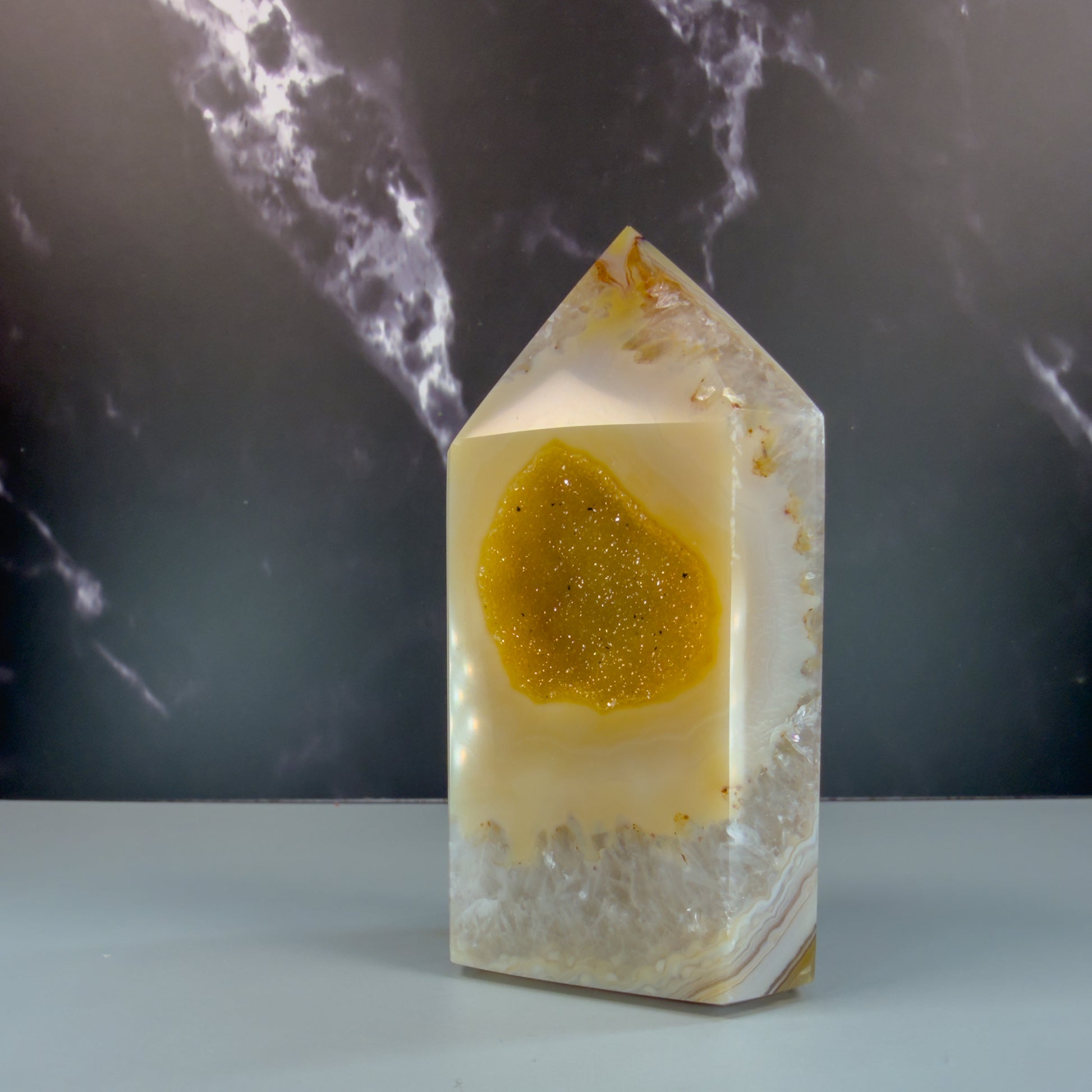 Druzy Agate Tower – 100121 (2)