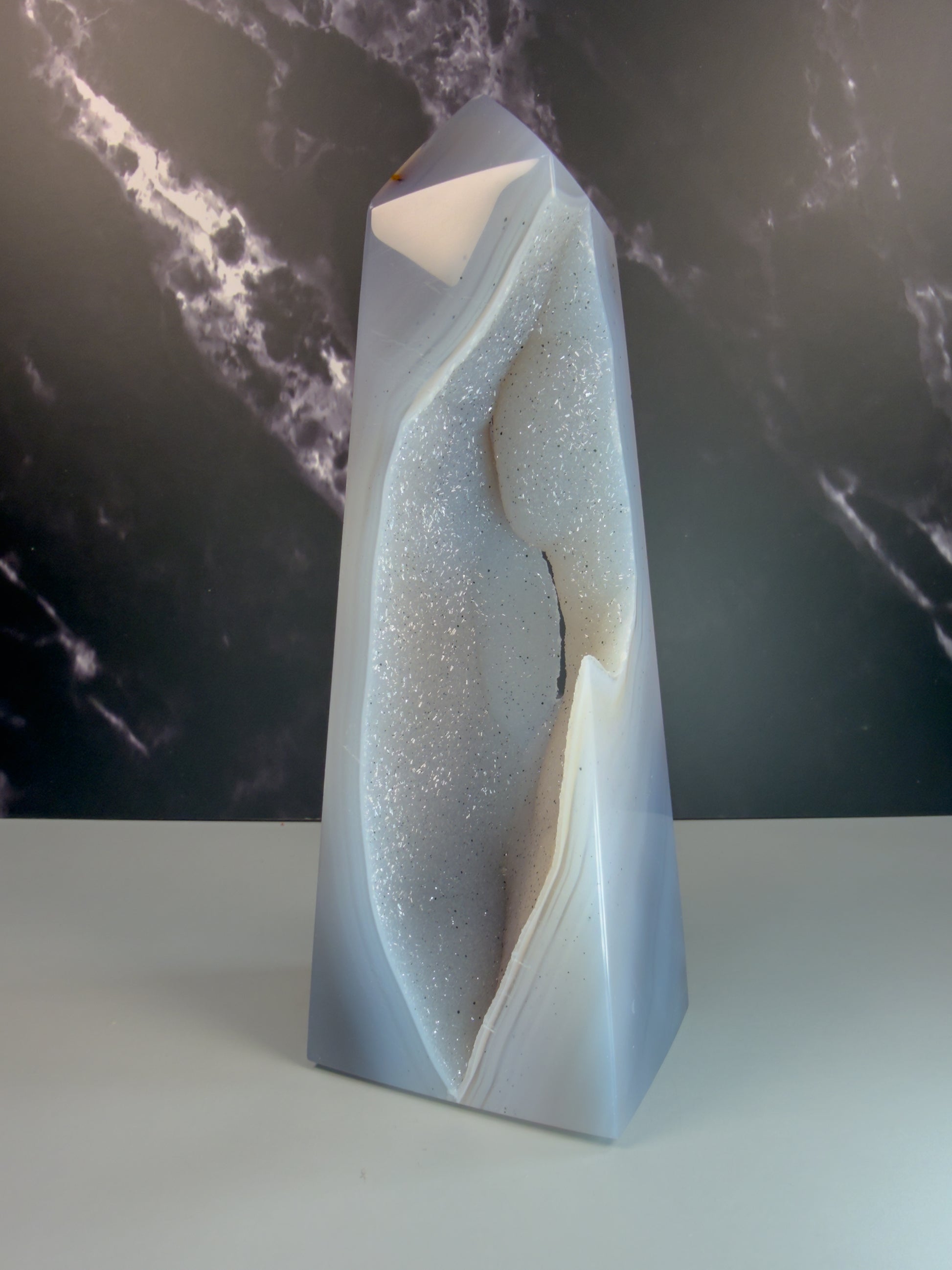 Druzy Agate Tower – 100123 (2)