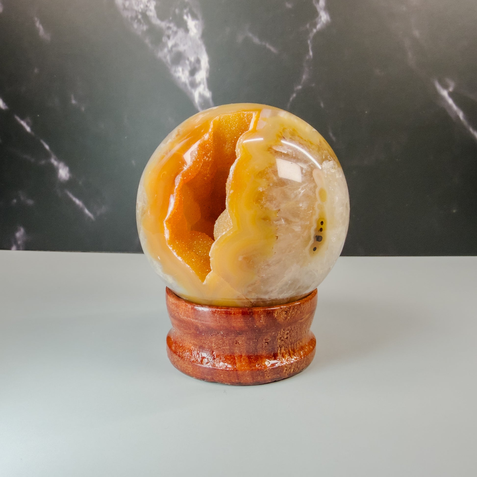 Druzy Agate Sphere – 100124 (2)