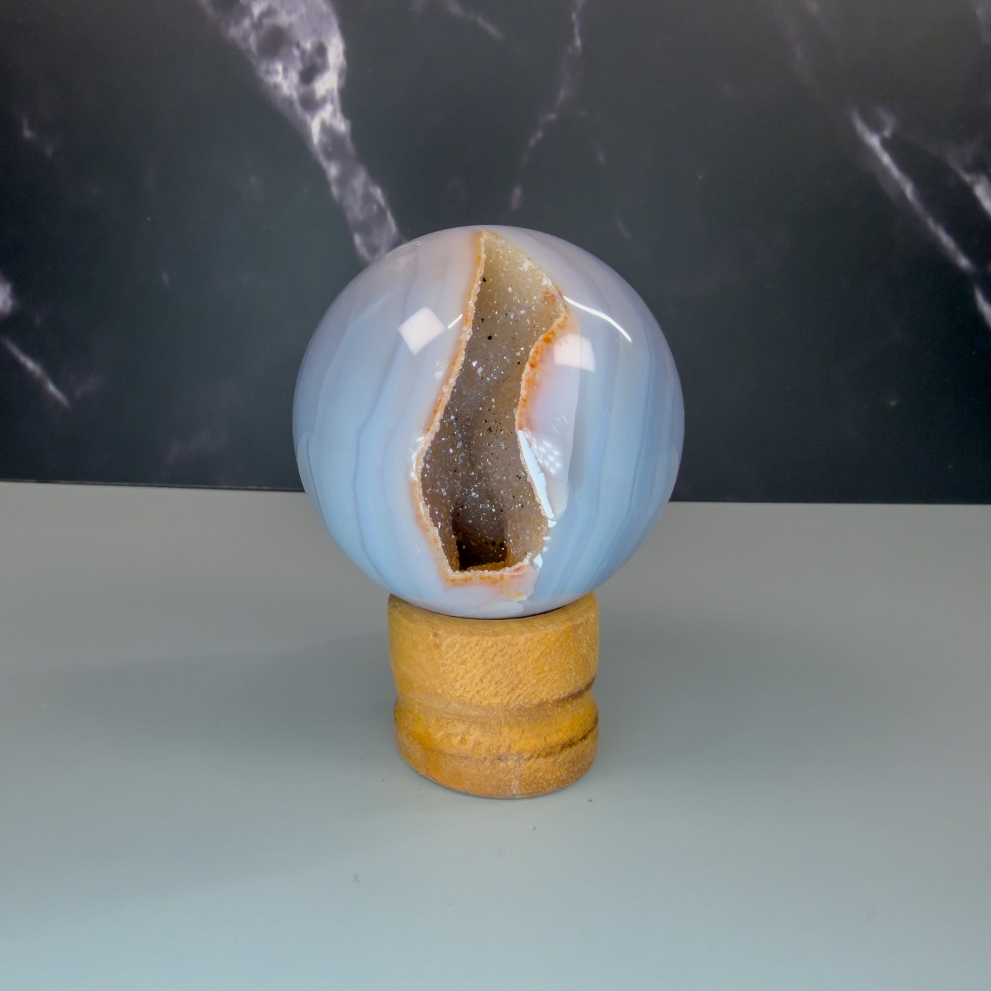 Druzy Agate Sphere – 100127 (2)