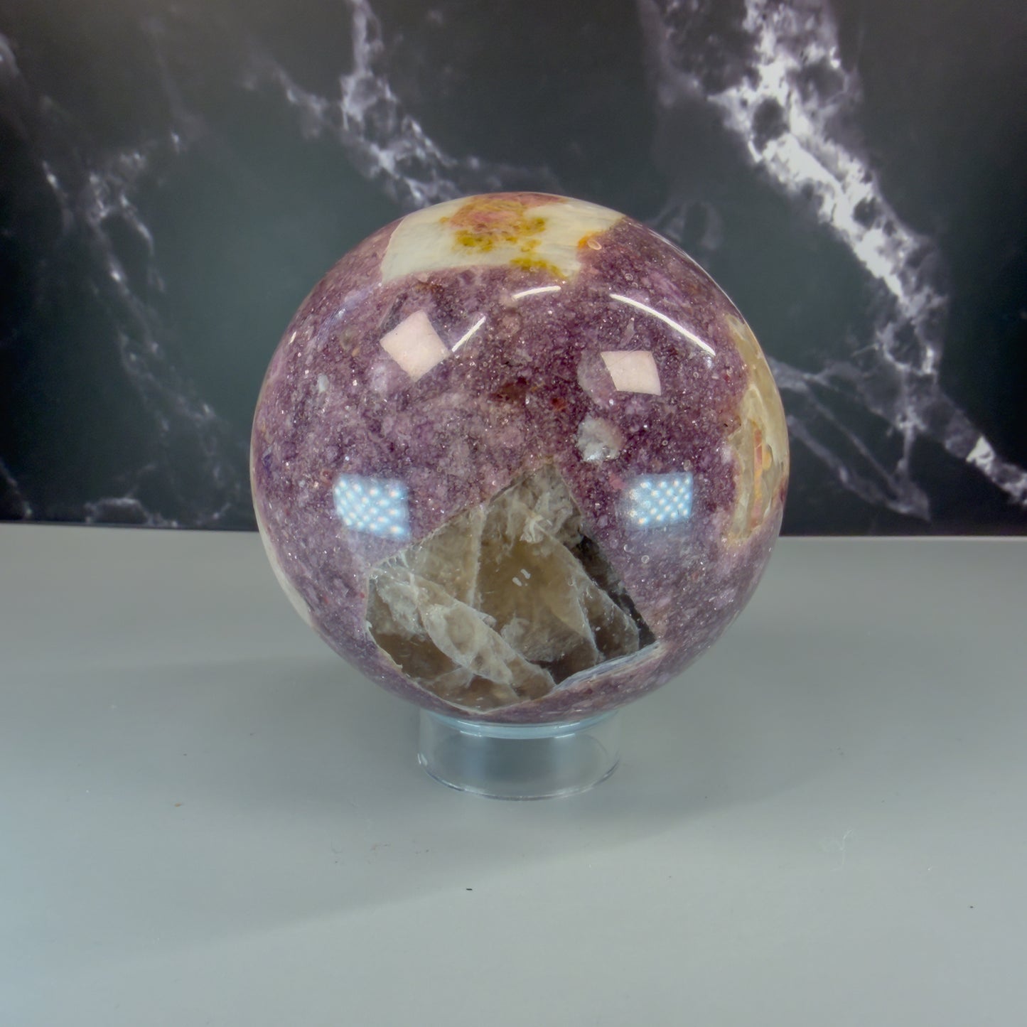 Lepidolite Sphere – 100154 (2)