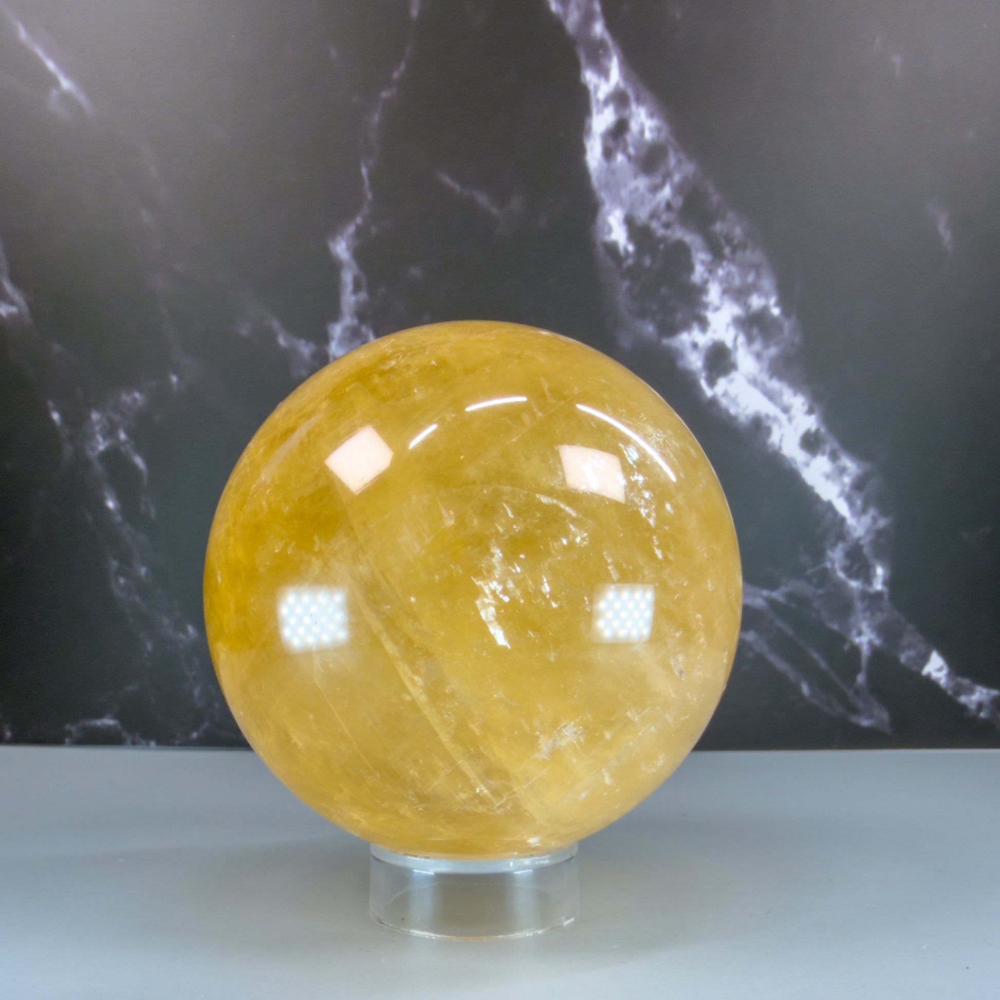 Honey Calcite Sphere – 100162 (2)