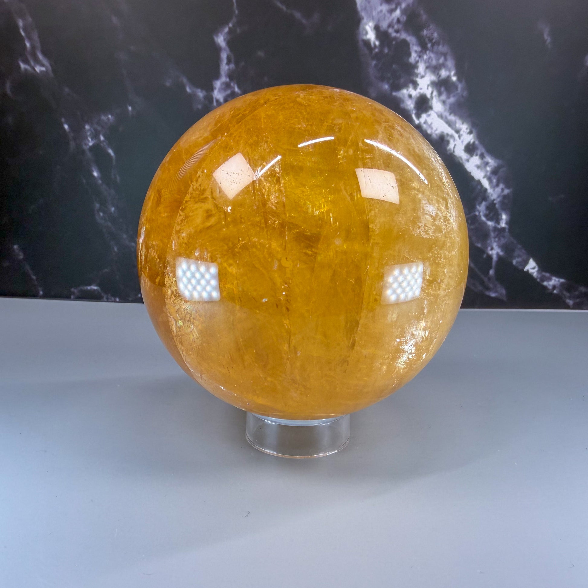 Honey Calcite Sphere – 100164 (3)
