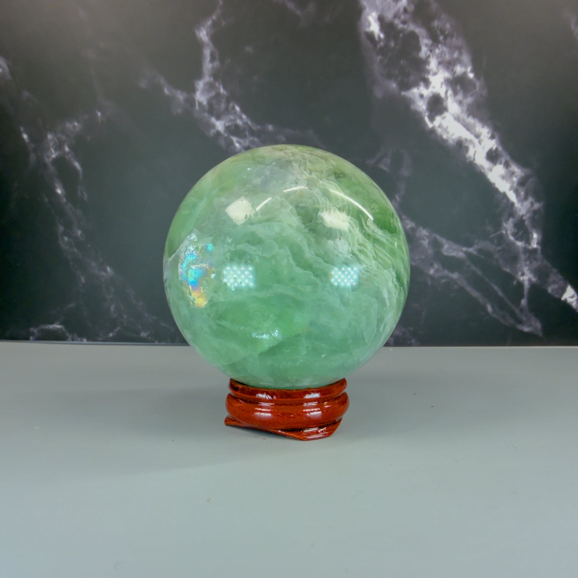Fluorite (Green) Sphere – 100176 (2)