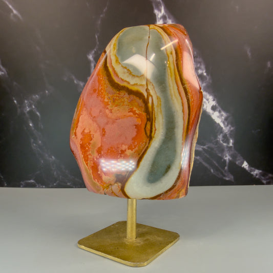 Polychrome Jasper On Stand – 100249