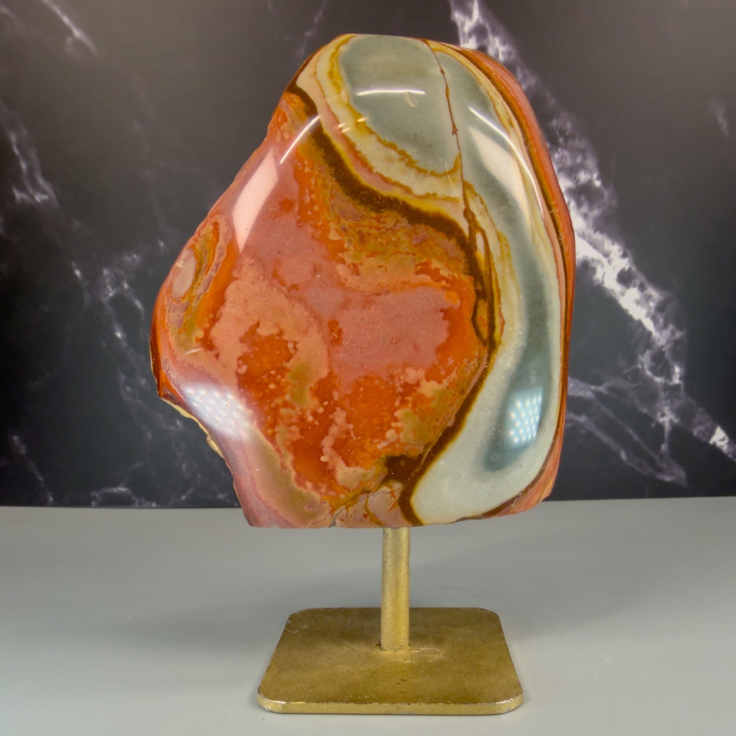 Polychrome Jasper On Stand – 100249 (2)