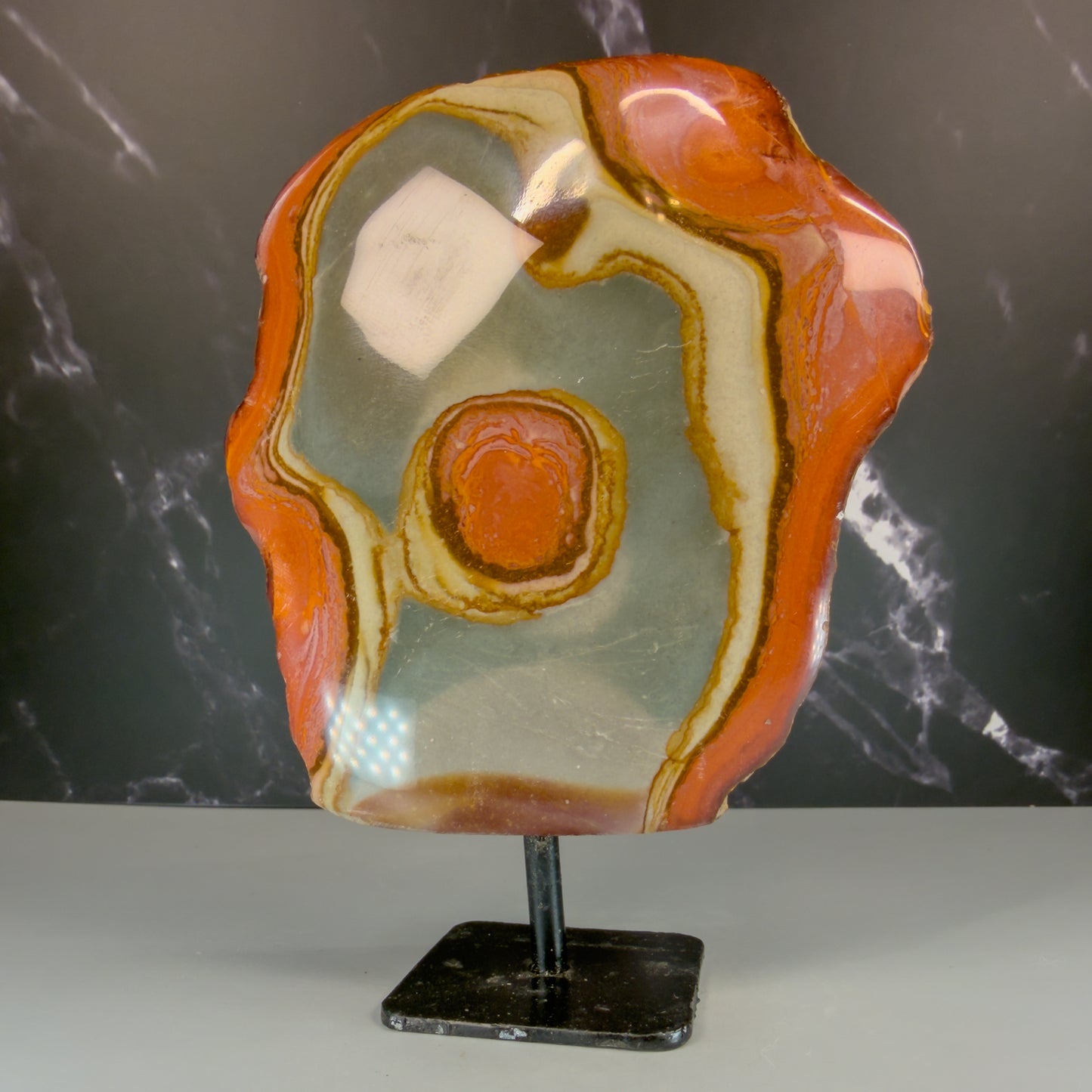Polychrome Jasper On Stand – 100250 (2)