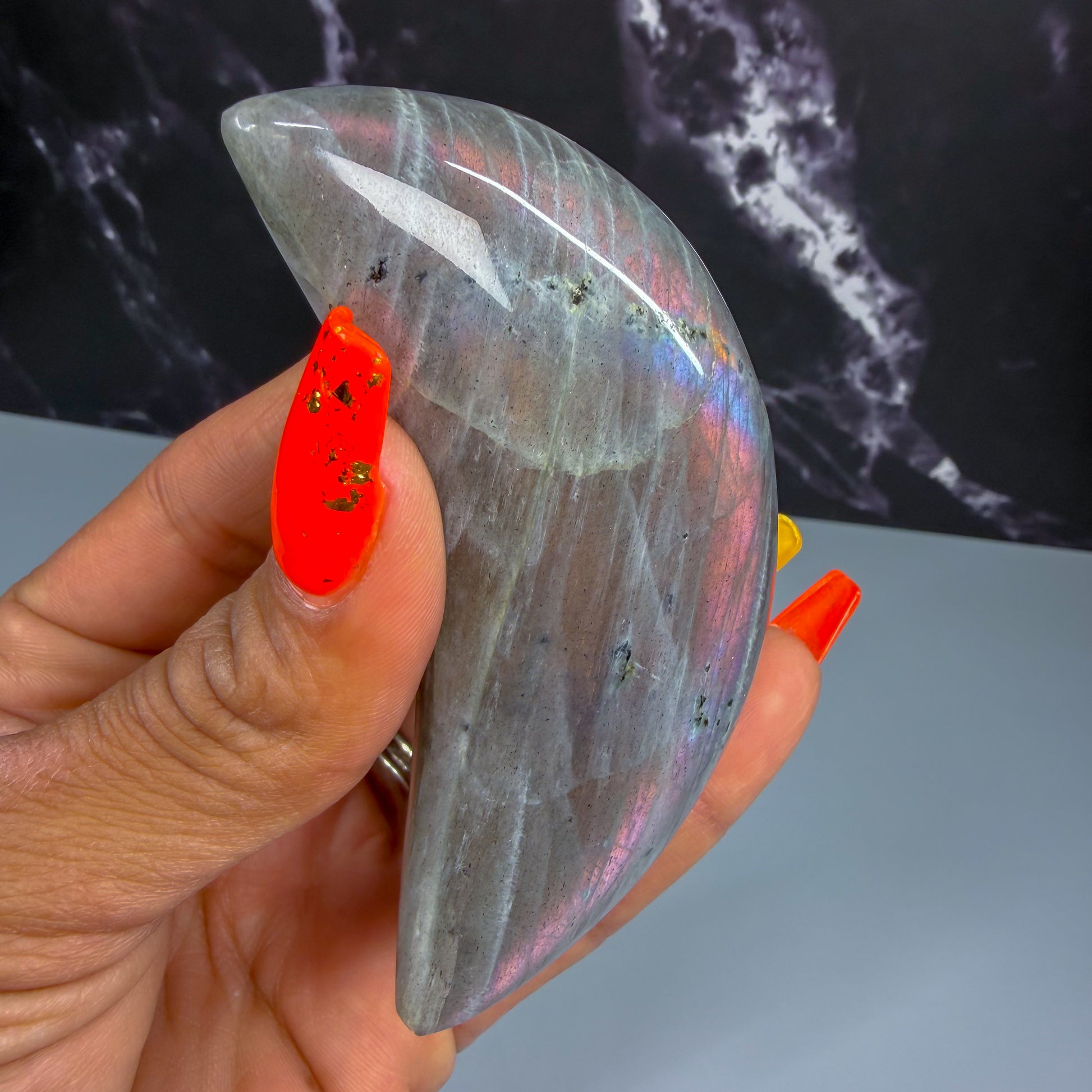 Labradorite Moon Carving – 100269 (2)