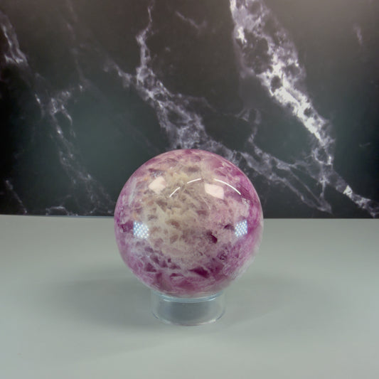 Silky Purple Fluorite Sphere – 100299