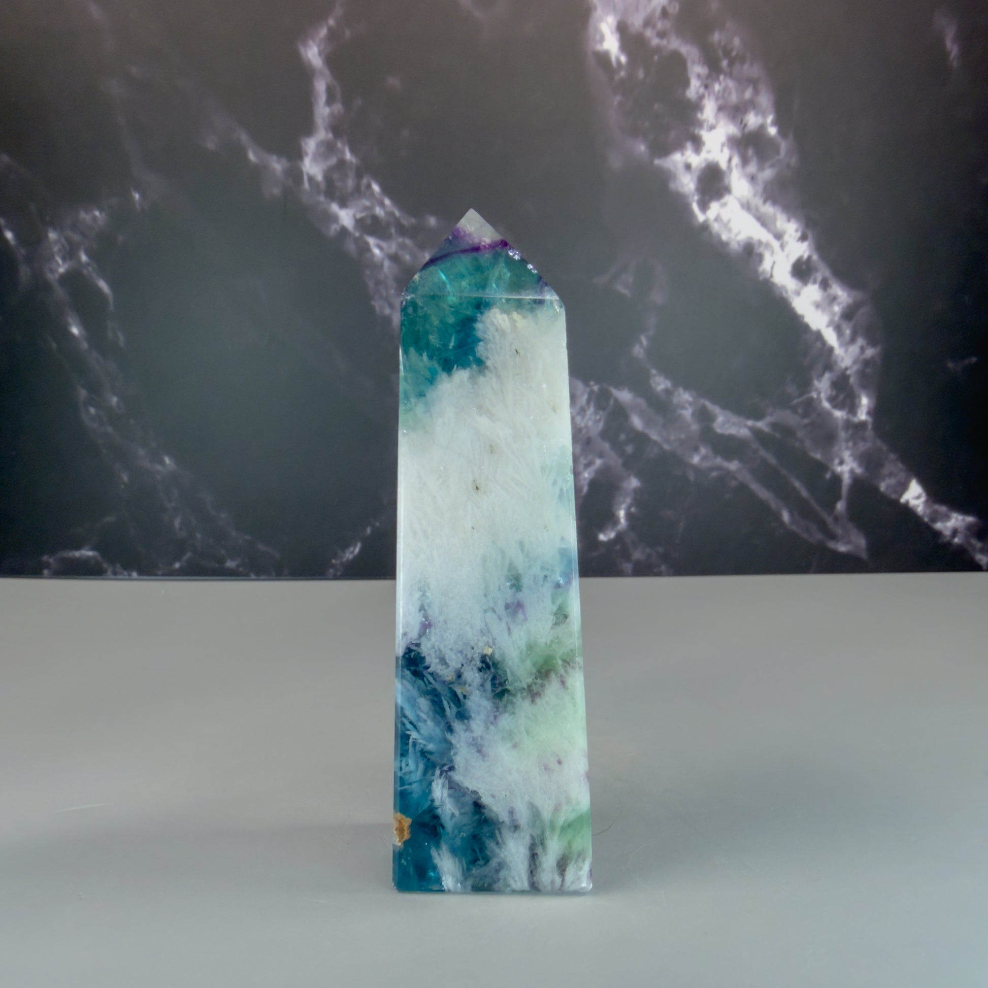 Rainbow Fluorite Tower – 100309 (3)